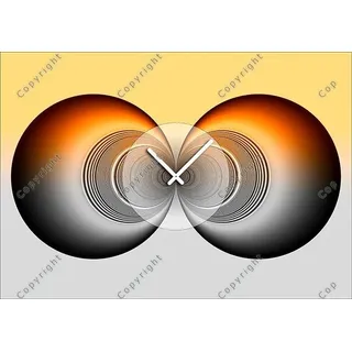 4356 Dixtime Designer Wanduhr, Wanduhren, Moderne Wohnraumuhr  70cm x 100cm