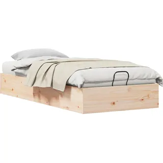 vidaXL Ottoman Bettgestell mit Stauraum Natur 70 x 190 cm - Braun