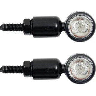 Devil Eyes 611000 Micro LED Motorrad Blinker Set Mini aus Aluminium schwarz Motorradblinker für Motorrad Roller Scooter Quad ATV E-Geprüft und Eintragungsfrei IP67 wasserdicht