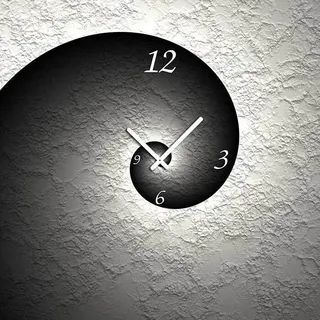 6036 Dixtime Designer Wanduhr, Wanduhren, Moderne Wohnraumuhr  70cm x 70cm