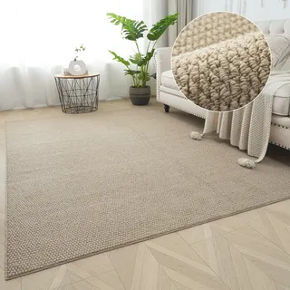 s.Oliver Lenni Kurzflorteppich 180 x 230 cm Dunkelbeige
