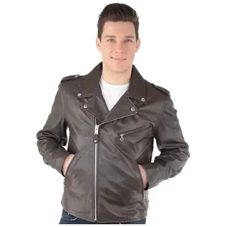 Schott NYC Herren LC1140 Lederjacke, Braun, S