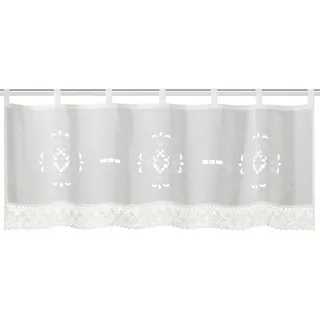 Schmidt W. Gmbh Kurzgardine , Weiß , Textil , 120x45 cm , Heimtextilien, Vorhänge, Scheibengardinen