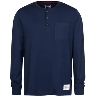 Pyjama SEIDENSTICKER "Schwarze Rose", Herren, Gr. XL, blau (navy), 50% Baumwolle, 50% Modal, unifarben, Homewear-Sets Pyjama