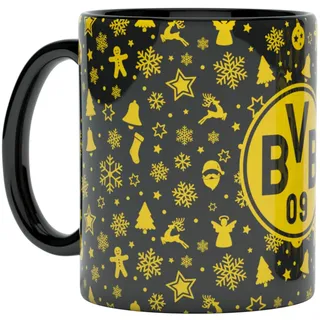 Dortmund Borussia BVB Weihnachtstasse Tasse (schwarz, one size)