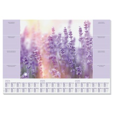 Bild HO308 Schreibunterlage Fragrant Lavender 3-Jahres-Kalender Lila 30 Blatt,