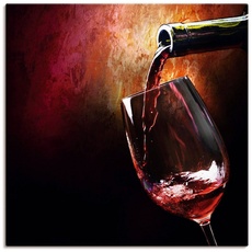 Bild Wandbild »Wein - Rotwein«, Getränke, (1 St.), rot