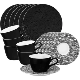 SELTMANN WEIDEN Life Fashion Kaffeeservice 18-tlg. glamorous schwarz