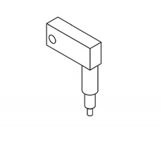 Mahr 5114305 UKR-A Drehelement, kompakt mit Rückholfeder, 60 Grad Winkel, 25 mm Länge