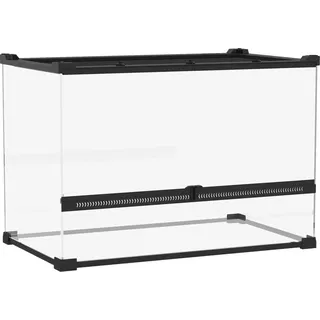 PawHut Terrarium Glas 50L x 30B x 35H cm