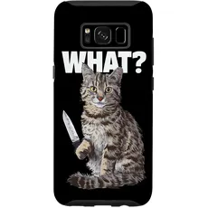 Hülle für Galaxy S8 Katze Messer Design Witzige Tier Katzen