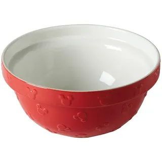 Prestige New Disney Bake with Mickey Mouse Keramik-Rührschüssel - Rote Rührschüsseln zum Backen, 23 cm x 12 cm
