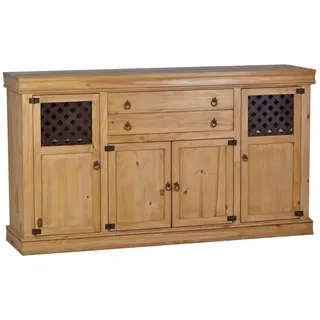 MiaMöbel Mexico Sideboard Massivholz Pinie Mexiko Möbel Mexikanisch