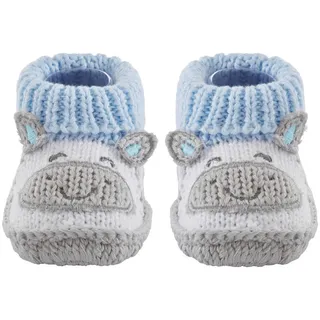 My Baby Lou Schuhe , Blau, Weiß , Textil , Gr. 0-3 M , Babykleidung, Babyschuhe