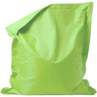 Bean Bag Bazaar Sitzsack Kinder, Grün, Gaming Sitzsack mit Füllung, Wasserabweisender Stoff, 120cm x 100cm, Kinder Sessel für Draußen und Drinnen, Kinderzimmer, Schlafzimmer, Spielzimmer, Garten
