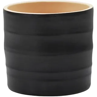 Ivyline Pflanzgefäß, Keramik, Anthrazit, H 13 cm x T 14 cm