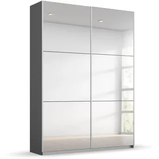 Rauch Schwebetürenschrank Reflect 131 x 210 x 59 cm Grau