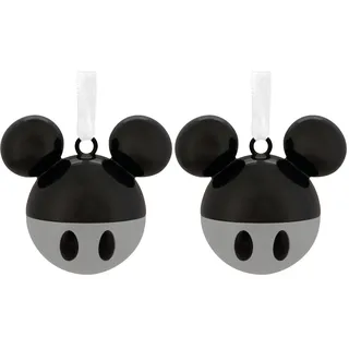 Hallmark Mickey Mouse Ohren Premium Metall Ornament Disney Baumschmuck Disney Hängende Ornament Weihnachten Geschenke für Weihnachten (Packung mit 2)