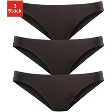 LASCANA Bikinislip, (Packung, 3 St.), aus hochwertiger Modal-Qualität, schwarz