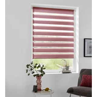 OTTO home Doppelrollo "MARANO" Lichtschutz Sichtschutz  Verdunkelung ohne Bohren freihängend Fixmaß, Bestseller mit über 7000 4,5-Sterne-Bewertungen, Klemmträgern, mauve