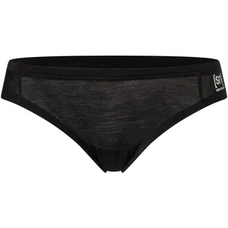 super.natural - Merino Funktionsunterwäsche, Damen, Slip, W TUNDRA175 Thong jet black (872) XL