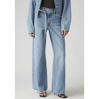 Straight-Jeans LEVI'S "XL STRAIGHT", Damen, Gr. 31, Länge 31, thanks friend, Denim/Jeans, Obermaterial: 100% Baumwolle, unifarben, straight fit knöchellang, Jeans Straight-Jeans, im Five-Pocket Style