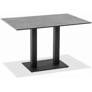 Klapptisch Bistro anthrazit rechteckig - 120 x 81 cm HPL Zement-Design