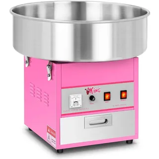 Royal Catering RCZK-1200-W Zuckerwattemaschine, Fun Kitchen, Rosa