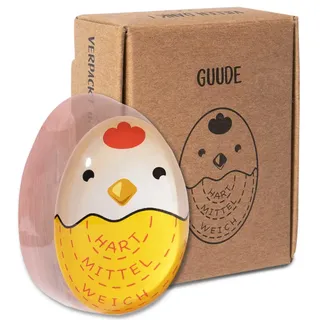 Eieruhr zum Mitkochen mit Farbwechsel – Egg Timer für perfekte Eier (weich, mittel, hart), lustige Eieruhr für ins Wasser, wiederverwendbar