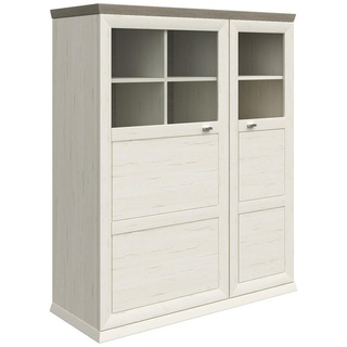 Hom`in HIGHBOARD Grau, Weiß - 110x134.2x43 cm