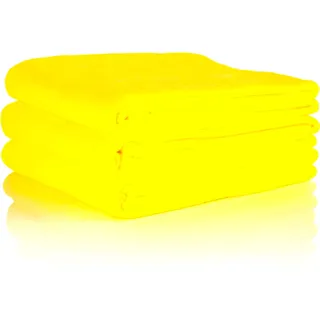 Glart Oeko-Tex Fleecedecken 3er Set, gelb, 130x160 cm, 200 g/m2, als Wohndecke, Kuscheldecke, Sofaüberwurf und Picknickdecke. Sofadecke aus Fleece