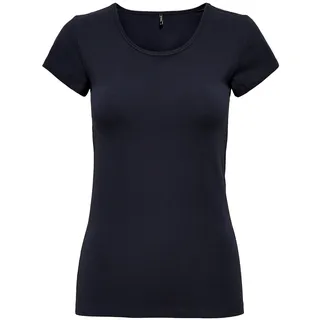 Only Damen T-Shirt ONLLIVE LOVE Life Basic Damenshirt 15205059 Black M