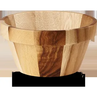 Alchemy Buffetscape Wood - Runde Holzschale, 19,8 x 10 cm, 4 Stück, aus natürlichem Akazienholz, von Churchill