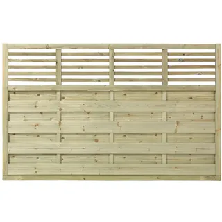 Plus Vorgartenzaun 180 x 110 cm Braun Holz