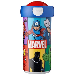 Mepal - Verschlussbecher Campus - Trinkbecher - Auslaufsicherer Wasserflasche für Kinder - Wiederverwendbarer Becher - BPA-frei & Spülmaschinenfest - 300 ml - Avengers