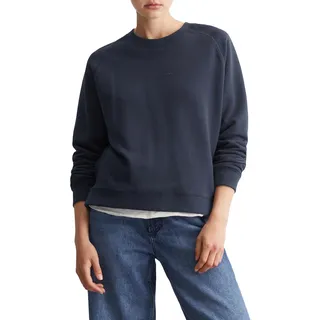 Marc O'Polo Denim Damen Sweatshirt aus Bio-Baumwolle Relaxed Fit, Blau (Navy Teal), XS