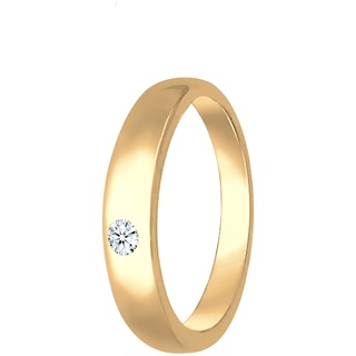 Elli DIAMONDS Anhänger Anhänger Kinder Taufring mit Diamant (0.005 ct.) in 585 Gelbgold