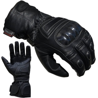 PROANTI Motorradhandschuhe Leder Regen Winter Motorrad Handschuhe - S