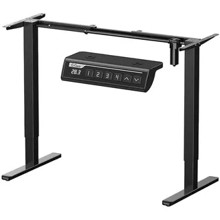 ErGear Höhenverstellbarer Schreibtisch Gestell mit 4 Memory-Steuerung,Höhenverstellbar Tischbeine Ergonomische Stehpult Basis,Frame only, Schwarz