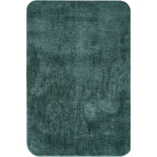 Beliani Badematte Dunkelgrün 90 x 60 cm