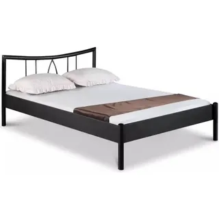 Metallbett Hanna – 90 x 200 cm / schwarz - Schwarz