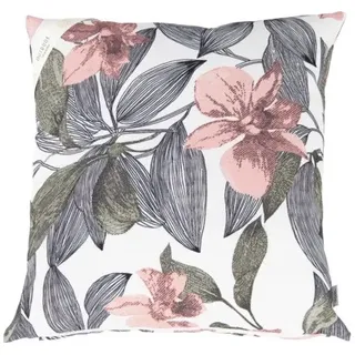 Loungekissen Doppler 40 x 40 x 14 cm anthrazit naturbelassen pink