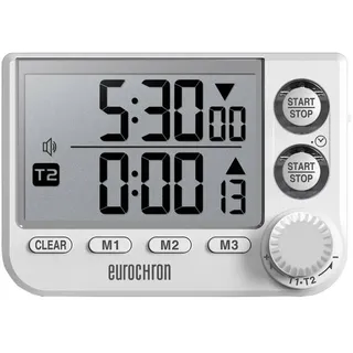 Eurochron Kurzzeitmesser Weiß digital