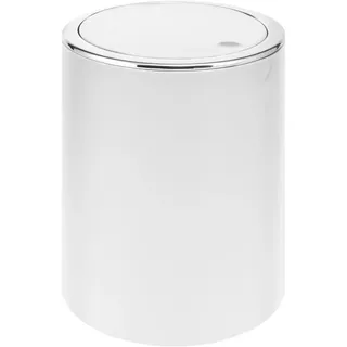 bremermann Kosmetikeimer Savona 5,5 Liter, weiß , Kunststoff , 19x24.5x19 cm , Badaccessoires, Abfalleimer