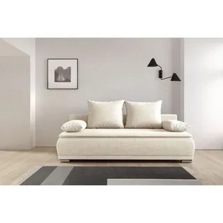 werk2 Schlafsofa Polyester 2-Sitzer Creme