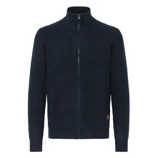 Strickjacke INDICODE "Strickjacke IDBratram", Herren, Gr. 3XL, blau (navy), Obermaterial: 58% Polyacryl PAN. 32% Polyester PES. 7% Wolle mw. 3% Elasthan EL., Strickjacken Strickjacke