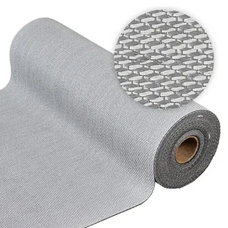 Storesdeco Vinyl-Läufer, Teppichläufer, strapazierfähig, Premium-Qualität, Grau 80X1100 cm , Kunststoff , 80x1100 cm , Ce , Teppiche und Böden, Teppiche, Teppichläufer, Läufer