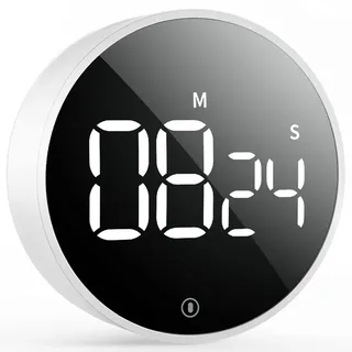 VOCOO Digitaler Küchentimer - Magnetischer Countdown Timer mit 3 Lautstärkestufen, Eieruhr mit großem LED-Bildschirm für Heim Fitness Klassenzimmer(einschließlich Batterien)