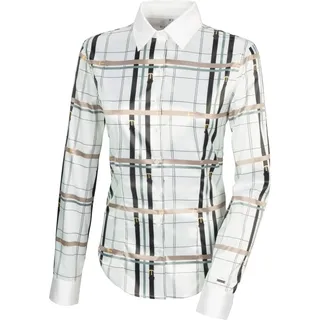 PIKEUR Damen Bluse mit Allover-Print white Selection HW 23, Größe:38 - Weiß