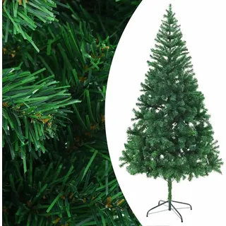 vidaXL Künstlicher Weihnachtsbaum Beleuchtung Kugeln 210cm 910 Zweige - Grün